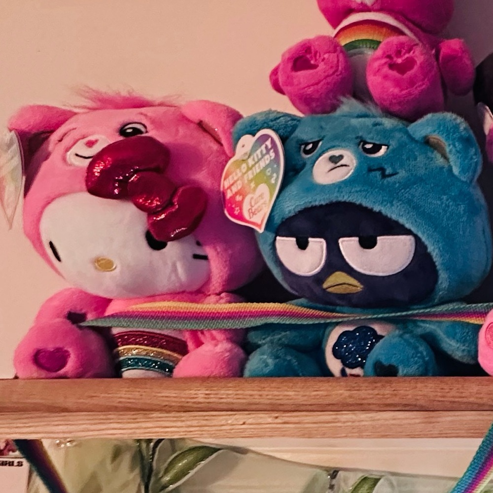 HK x CB Collectible Plush Friends Cheer Grumpy Kitty Badtz Maru